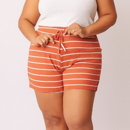 Bermuda Feminina Soltinha Plus Size em Oferta na Shopee