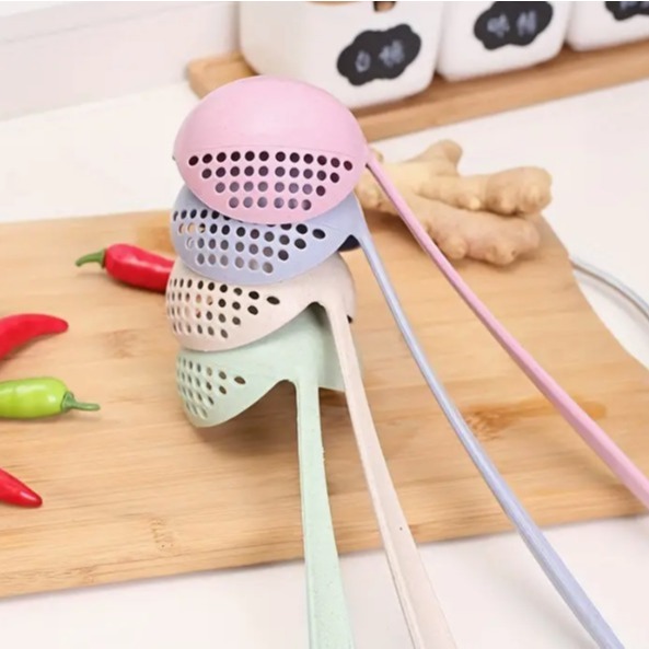 Kit 2 Conchas Escorredora Escumadeira Pequena Plástica Com Bico Separador Multiuso Caldo Molho Sopa em Oferta na Shopee