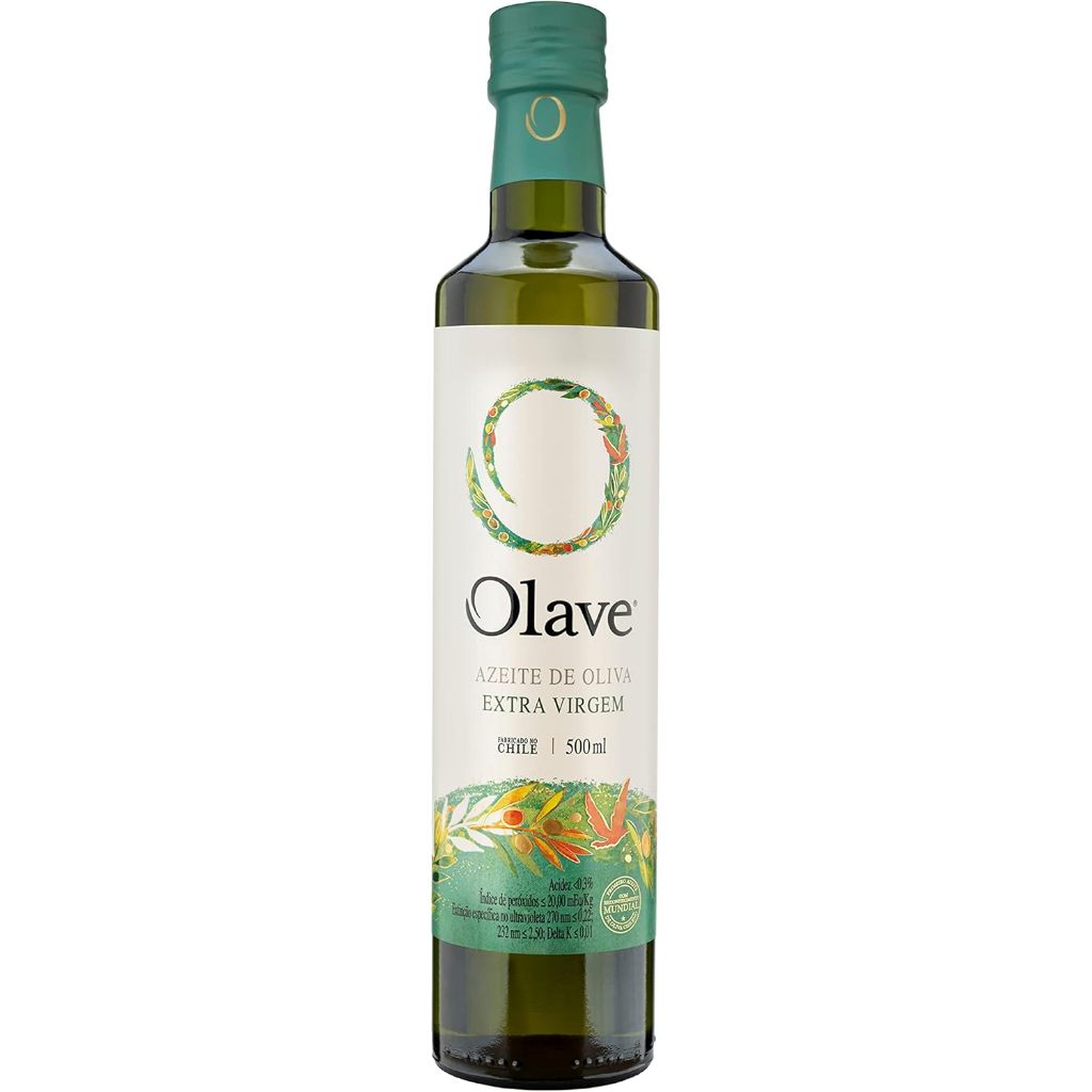 Azeite de Oliva Extra Virgem Chileno Olave 500ml – Prensado a Frio e 100% Natural