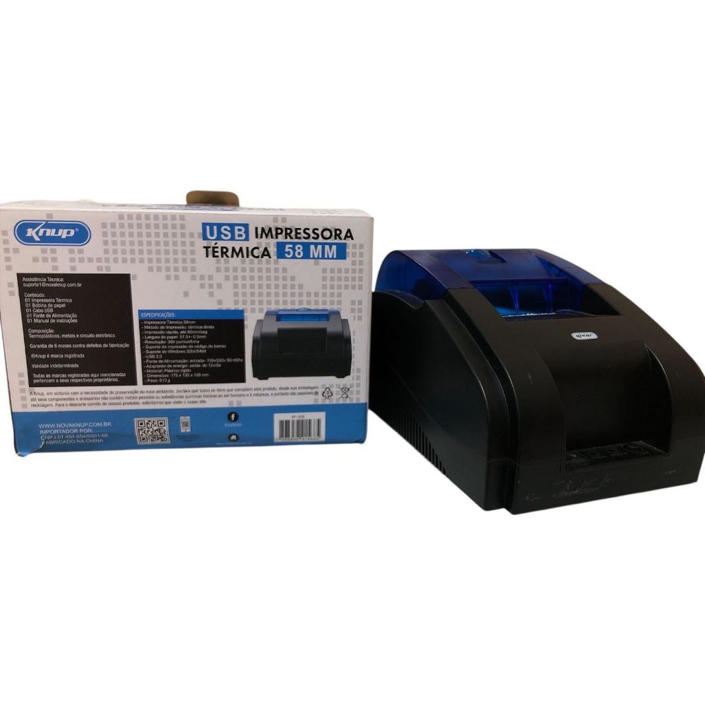 IMPRESSORA TERMICA KNUP KP-1029 58MM USB