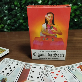 Baralho Cigana Da Sorte Luar Tarot Marselha C/ 36 Cartas + Manual, Aprenda a jogar e ver seu destino em Oferta na Shopee