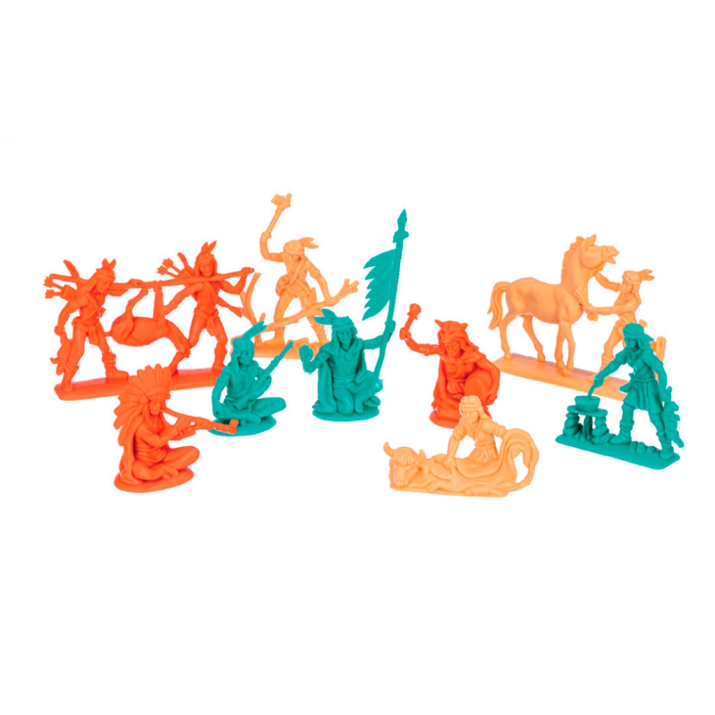 Mundo Gulliver Forte Apache Acampamento Índios 15 Miniaturas - Gulliver