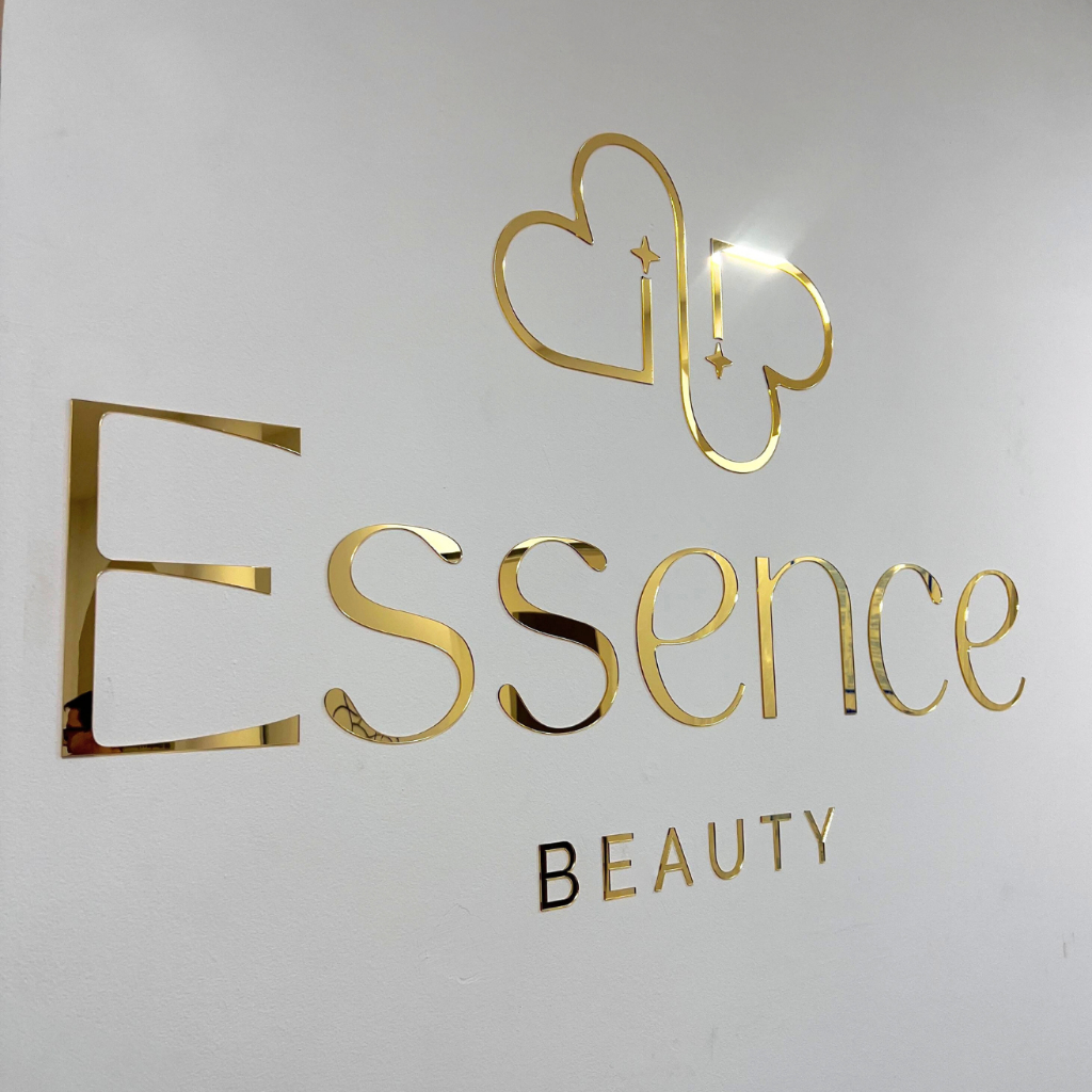 Logo Frase em Acrílico Espelhado com Adesivo Dupla Face – Letreiro 2mm Personalizado em Oferta na Shopee