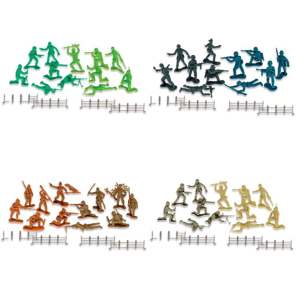 Kit 8 Caixas Soldadinhos, Forte Apache E Confederados 213 Figuras - Gulliver