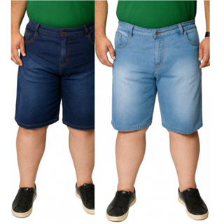 Bermuda Plus Size Masculina Jeans Tamanho Grande Barata em Oferta na Shopee