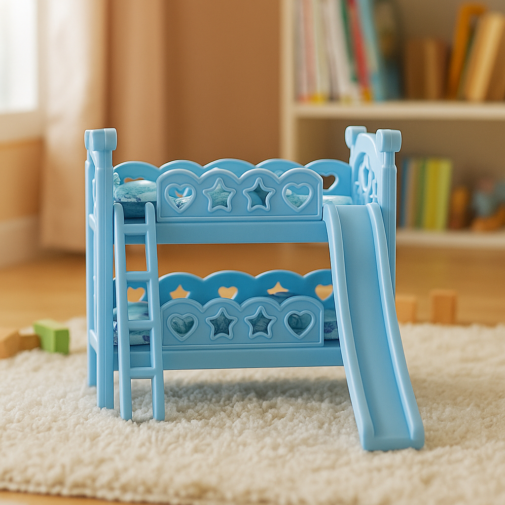 Beliche De Boneca Com Escorregador Brinquedo Menina Casinha Berço Cama Para Baby Alive Reborn