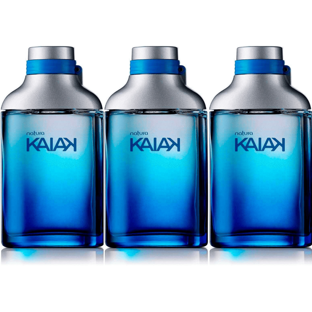 Kit 3 Perfumes Kaiak Masculinos Nacionais 100ml Cada Embalagem de Vidro Lacrado em Oferta na Shopee