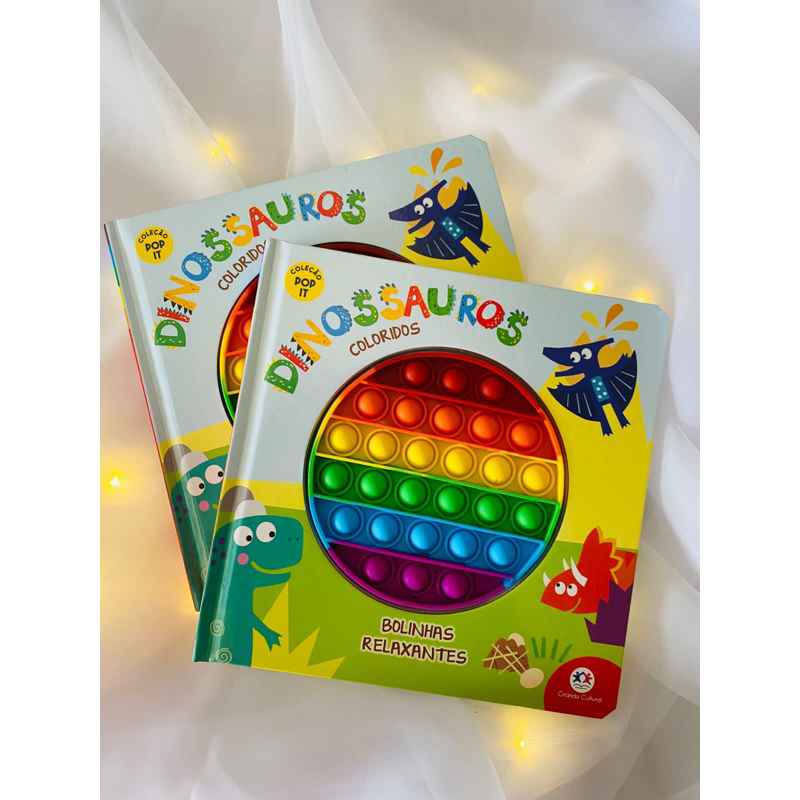Livro Pop it - Pop it - Dinossauros coloridos