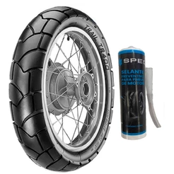 PNEU TRAIL 110/90-17 TRASEIRO TR400 USO COM CAMARA 60P + SELANTE PNEU BROS XRE CROSSER ORIGINAL