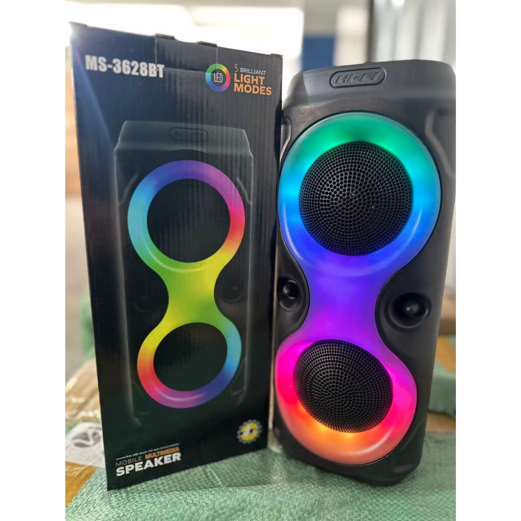 FREE gift Caixa De Som Bluetooth Grande Caixa De Som Bluetooth Caixa De Som Potente Caixa Som Com Led RGB FM