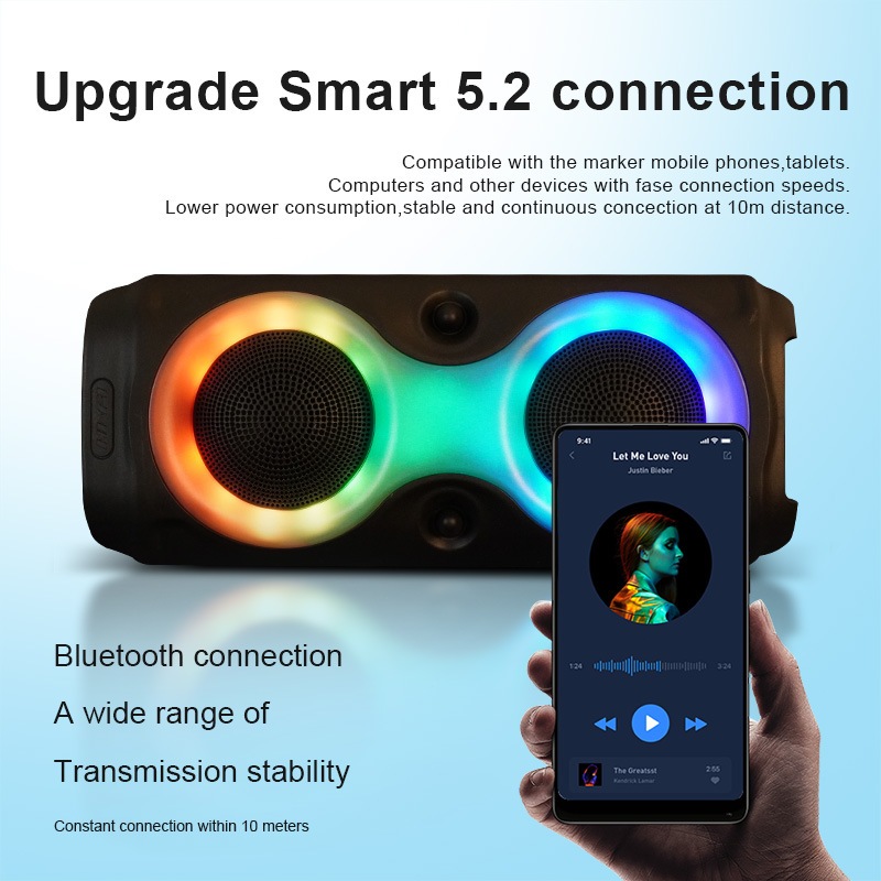 Caixa De Som Caixa De Som Blootooth Caixa De Som Bluetooth Grande Caixinha De Som Bluetooth Bluetooth USB PenDrive