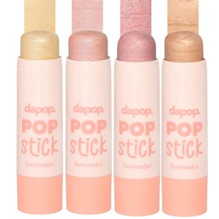 Iluminador Bastão Cremoso Pop Stick Dapop Glow Natural com Textura Macia e Vitamina E Maquiagem em Oferta na Shopee