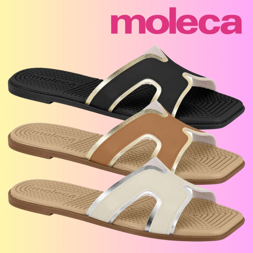 Rasteira Moleca Sandália Rasteirinha Feminino Casual | Lançamento ! | Original ! em Oferta na Shopee