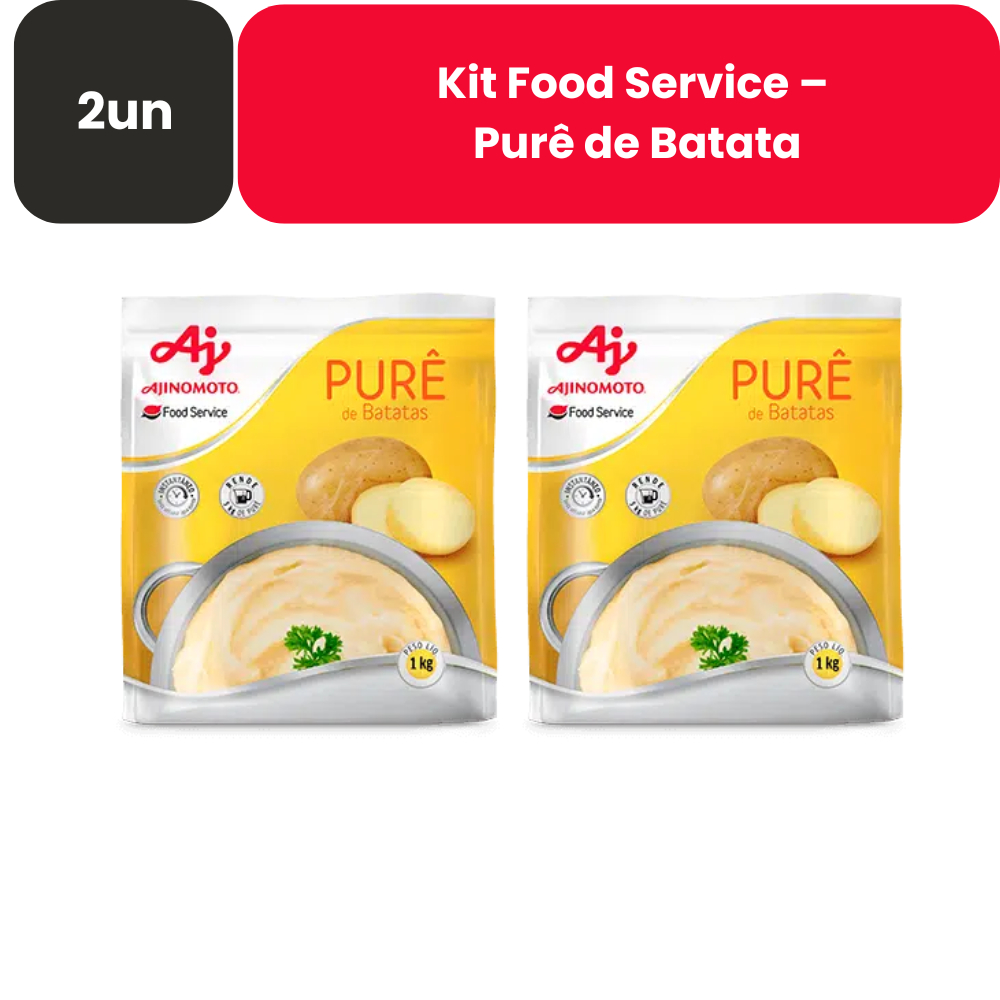 Kit AJINOMOTO FOOD SERVICE® – Purê de Batata – 2 Unidades