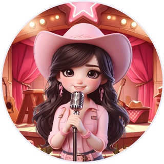 Capa de Painel Redondo Ana Castela Boiadeira com elástico em Oferta na Shopee