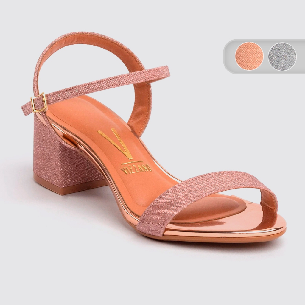 Sandalia Vizzano Salto Medio Bloco Festa Feminina 6291900 em Oferta na Shopee