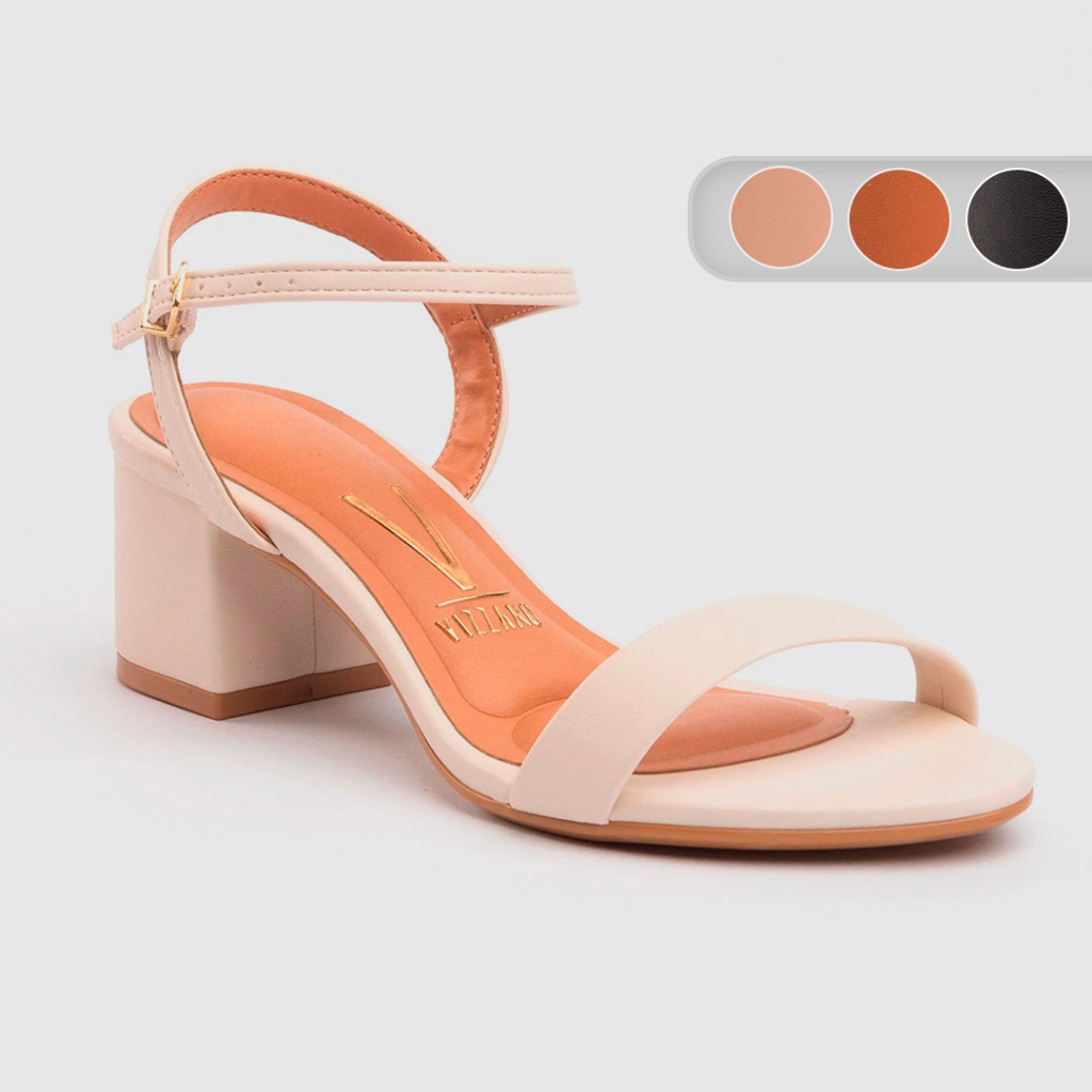 Sandalia Vizzano Salto Medio Bloco Casual Feminina 6291900 em Oferta na Shopee