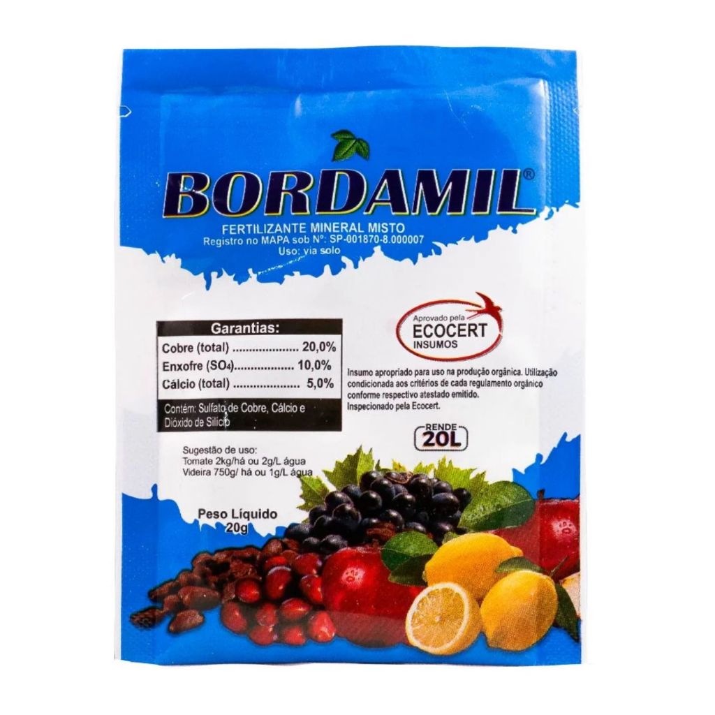 Calda Bordalesa Bordamil Sachê 20gr em Oferta na Shopee