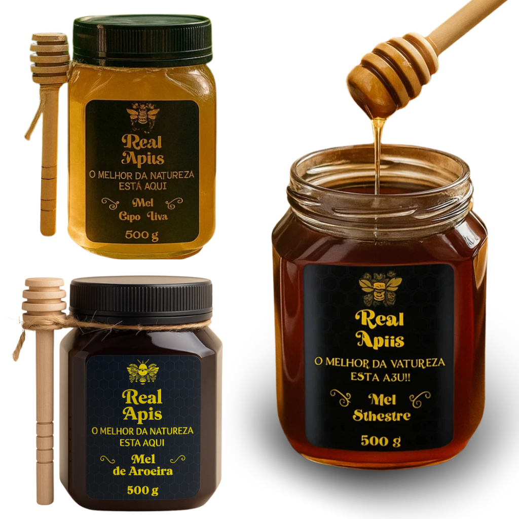 Mel 500g Puro e Natural – Sabor Autêntico, Sem Misturas, Ideal p/ Chá, Frutas e Café, Lacre de Segurança em Oferta na Shopee