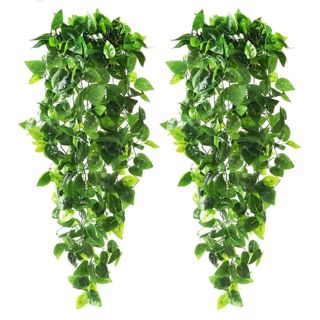 Arranjos Completos kit 2 Pendentes + 2 Vasos Pretos de Plástico Preto em Oferta na Shopee