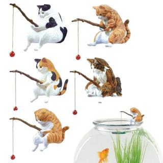 Gato Gatinho Pescador Enfeite De Aquário Decoração Lagos em Oferta na Shopee