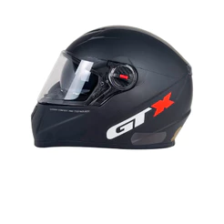 Capacete de Moto Fechado GTX Comfort Preto Fosco Tamanho 56 com Viseira Cristal Antiembaçante Forro Removível - FW3