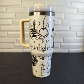 Copo Térmico 1200ml – Edição Crepúsculo Twilight com Gravação 360° a Laser. Com Canudo e Tampa. em Oferta na Shopee
