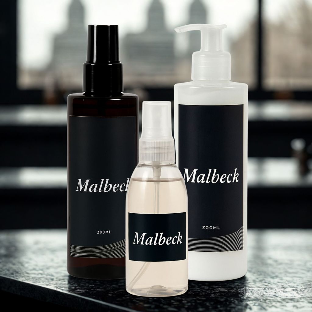 Kit Masculino Malbeck Creme Hidratante Corporal + Perfume + Body Splash Homens Cheirosos.