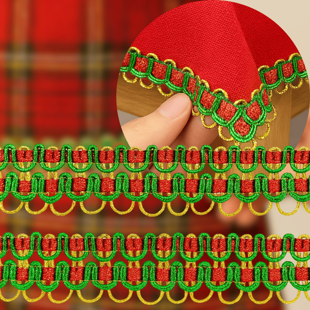 Passamanaria De Natal Metalizada 20Mm 13,7 Metros Artesanato Decoração Natalina Enfeite Decoração