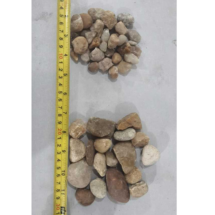 Seixo De Rio Pequeno ou Mini 25kg Pedra Natural Para Decoração Jardim