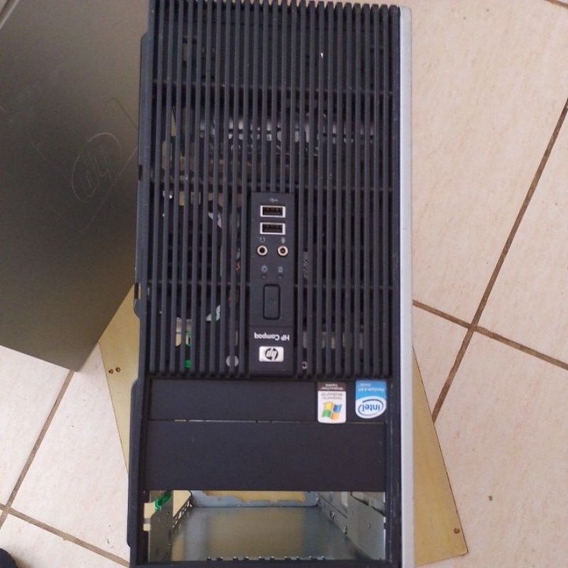 Placa hp lga 775 + cpu+memoria +cpu fan + gabinete