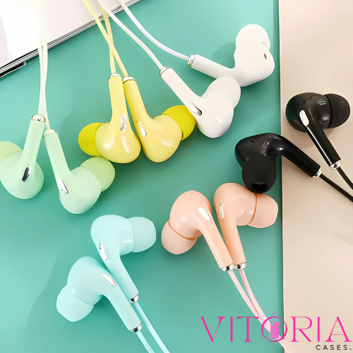 Kit 10 Fones Kit 5 Fone De Ouvido Kit 2 Fones Coloridos Cores Aleatórias em Oferta na Shopee