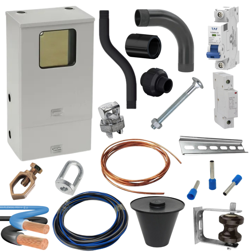 Kit Padrão Monofásico Completo Caixa Medidor Energia Cpfl A1