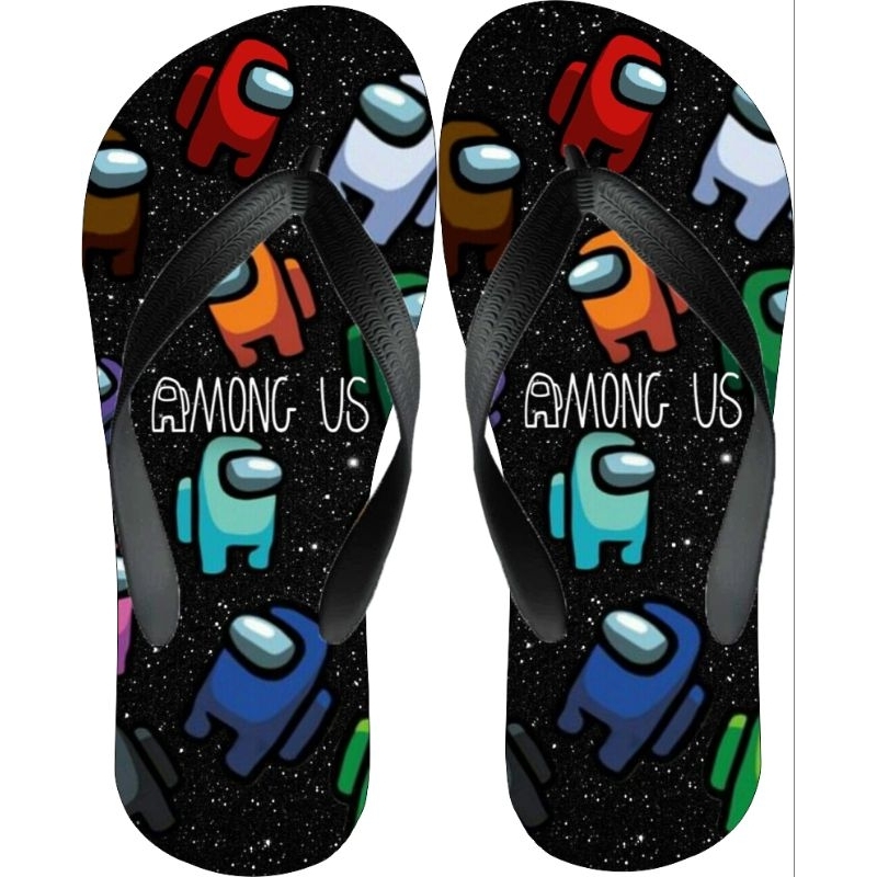 Chinelo Among Us Impostor Game - Masculino Feminino e infantil - Todos Tamanhos - Varias Estampas