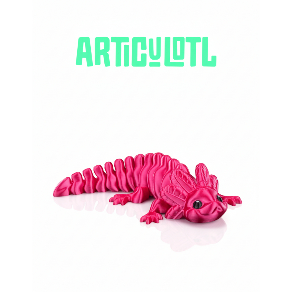 Moodi Lab - Axolote articulado - Brinquedo articulado - Sensorial - Fidget toy PLA PREMIUM