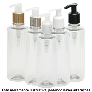 20 Frascos PET Reto Alto 250ml com Válvula Pump - Kit Profissional Multiuso em Oferta na Shopee