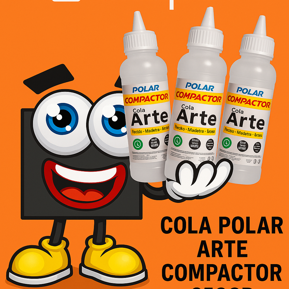 Cola liquida transparente incolor 250g Polar Arte Compactor multiuso unidade ou kit em Oferta na Shopee
