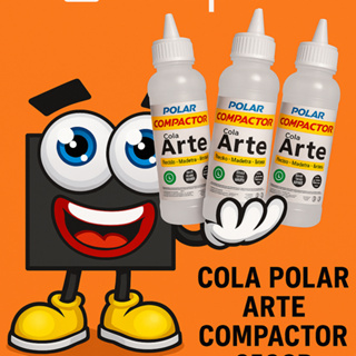 Cola liquida transparente incolor 250g Polar Arte Compactor multiuso unidade ou kit em Oferta na Shopee