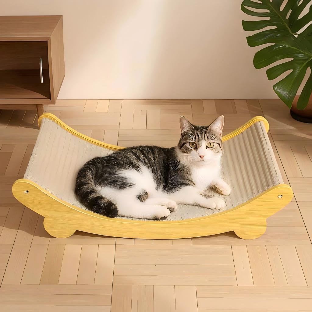 Cama De Gato Sisal Arranhador Em Curvo 60x32x15