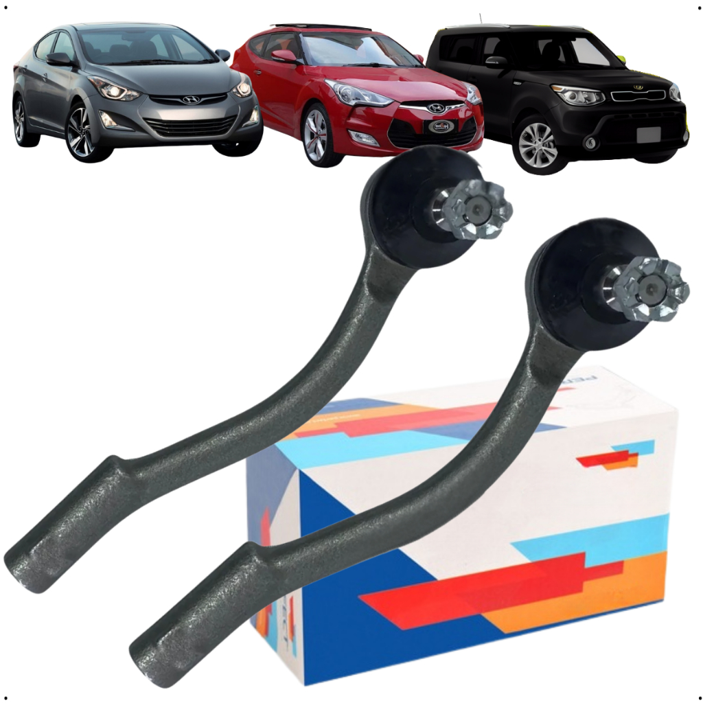 Par Terminal Direção Perfect Elantra I30 Veloster 1.6 16v 2010 á 2020