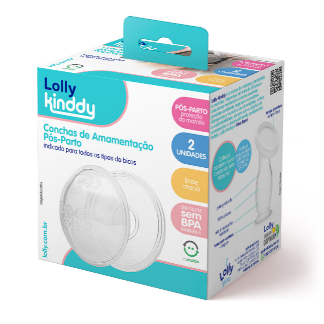 Conchas de Amamentação Pós Parto- Base Rígida - Lolly