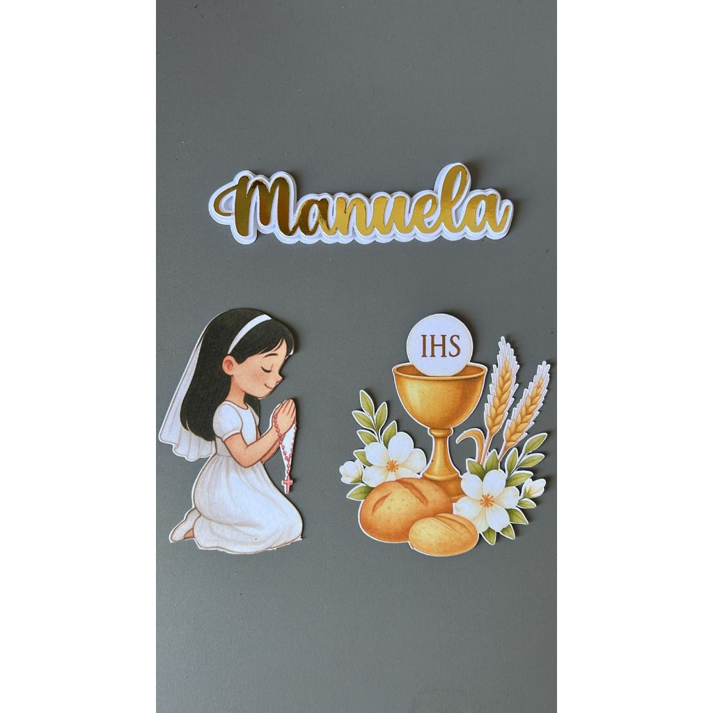 Topo de Bolo para Primeira Eucaristia - Comprar com Melhor Preço em Padaria