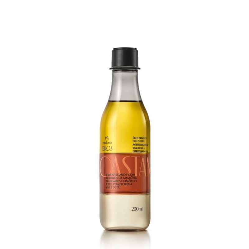 Natura Ekos Castanha Óleo Trifásico para o corpo castanha, 200ml