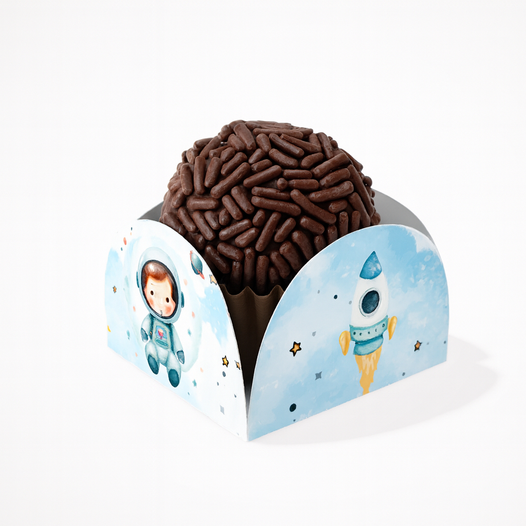 Forminha para Doces Tema Astronauta e Foguete – Decoração Festa Infantil/ Lembrancinha Personalizada