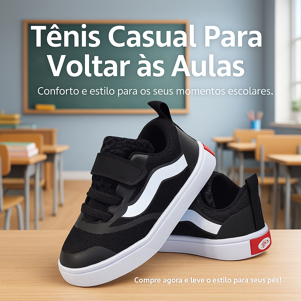 Tênis Escolar Infantil Menino Confortável - Ideal Volta As Aulas - 20 ao 33 Envio Rapido