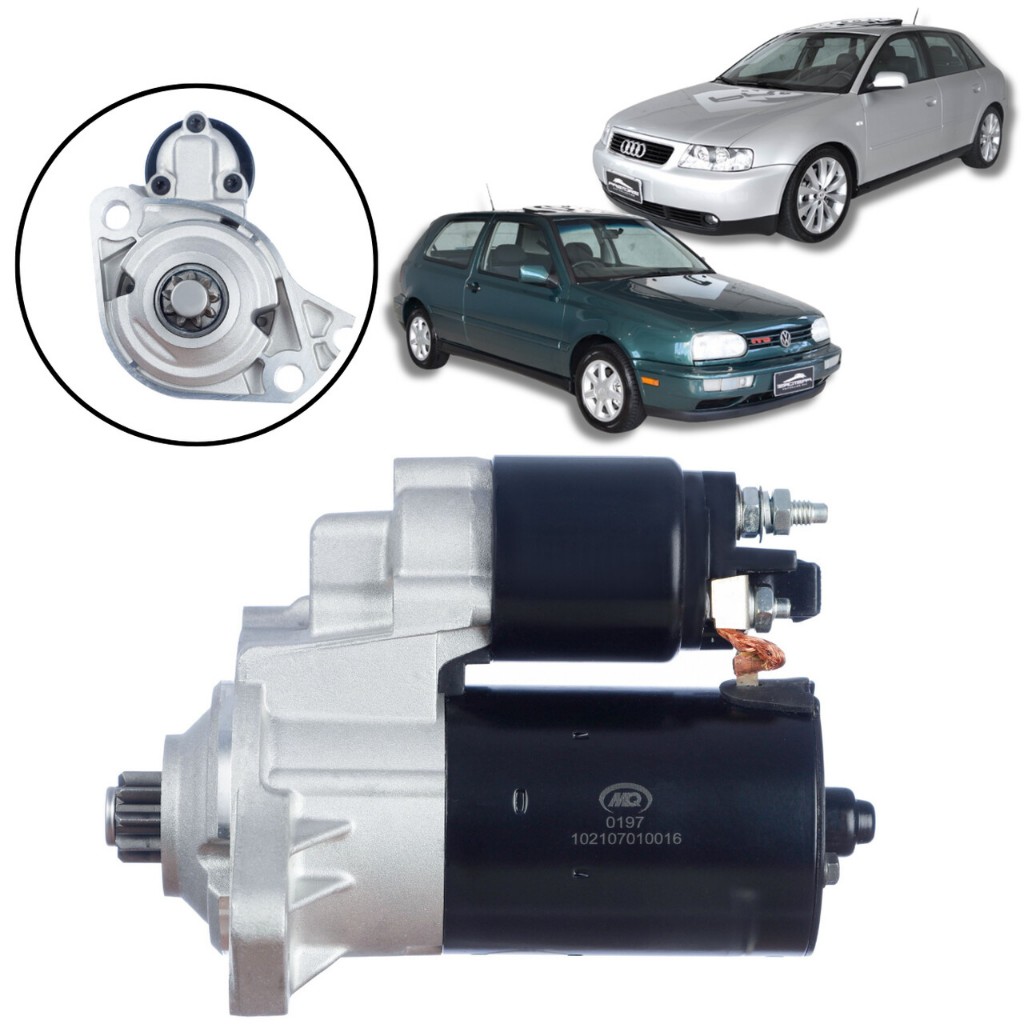 MOTOR DE PARTIDA VW GOLF 1.8/2.0 1997/ BORA AUDI A3
