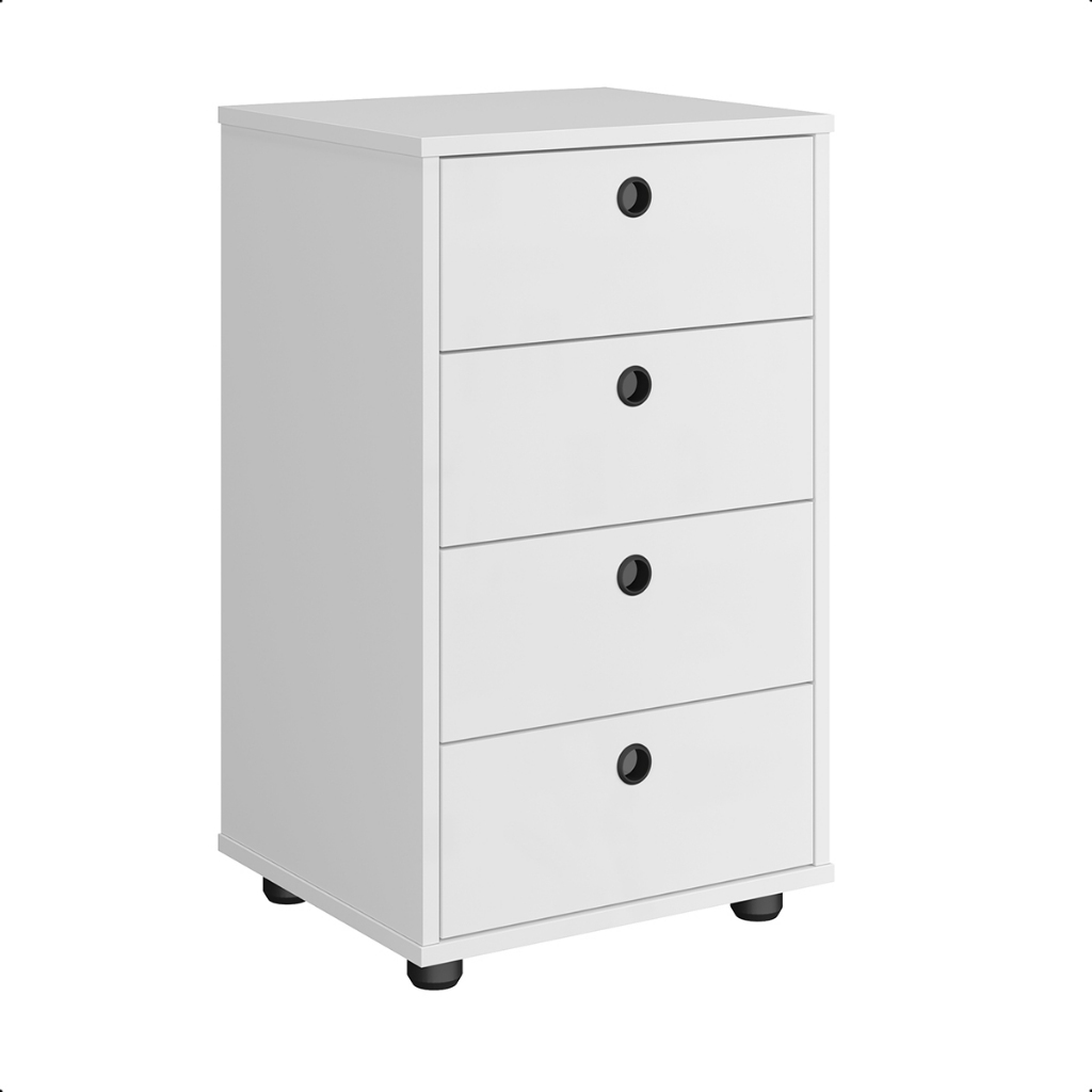 Gaveteiro 4 Gavetas Organizador Multiuso para Quarto Escritório ou Closet