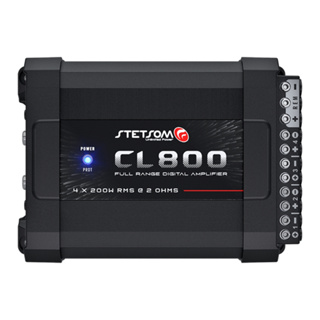 Stetsom CL800.4 Amplificador Digital 4 Canais 800W RMS Compacto e Flexível para Som Profissional em Oferta na Shopee