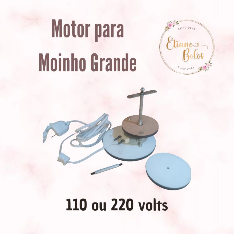 MOTOR PARA MOINHO GRANDE COM PINO DE EXTENÇÃO em Oferta na Shopee