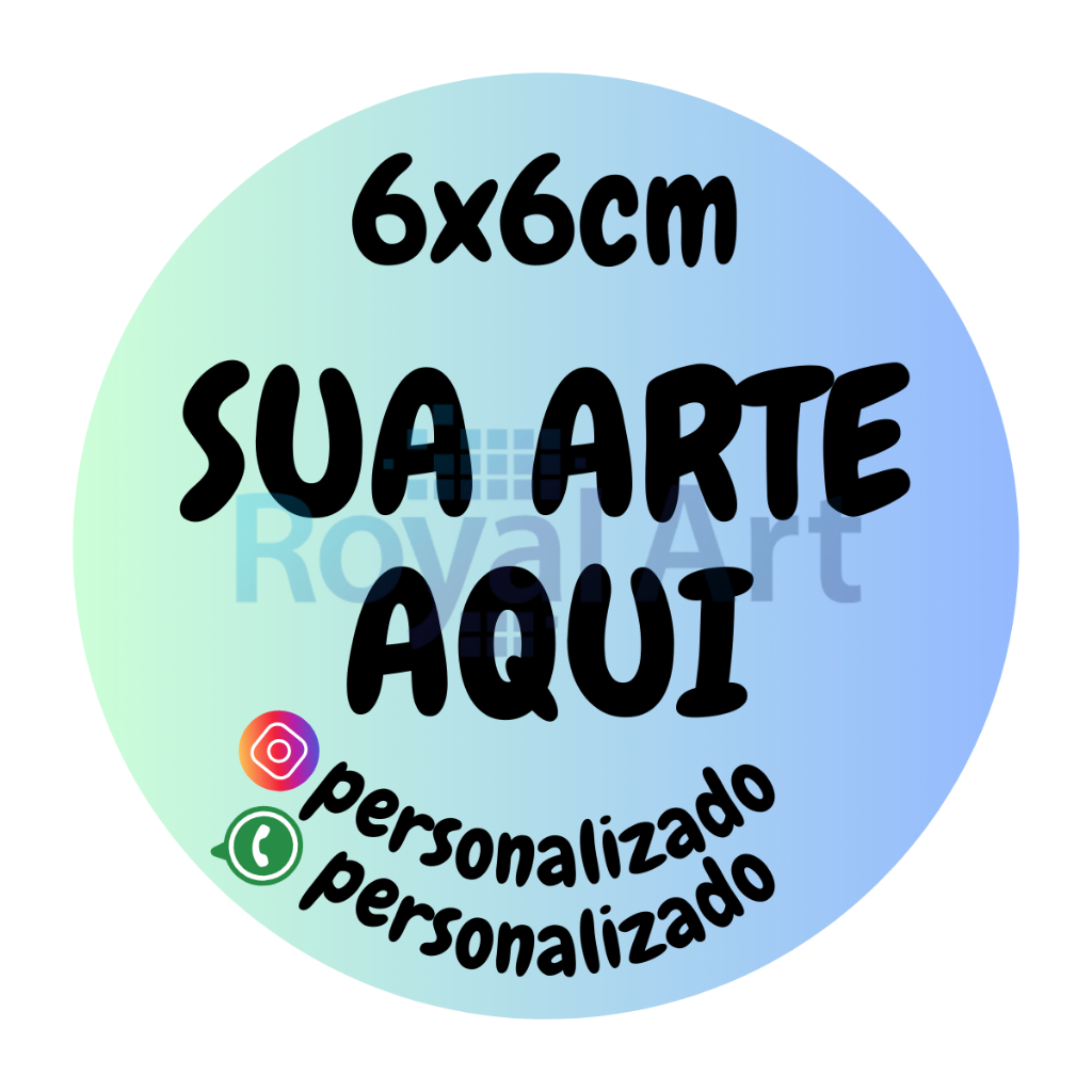 Etiquetas Adesivas Personalizadas c/ Sua Logo – Vinil Recortado 6x6 p/ Embalagens, Potes, Produtos